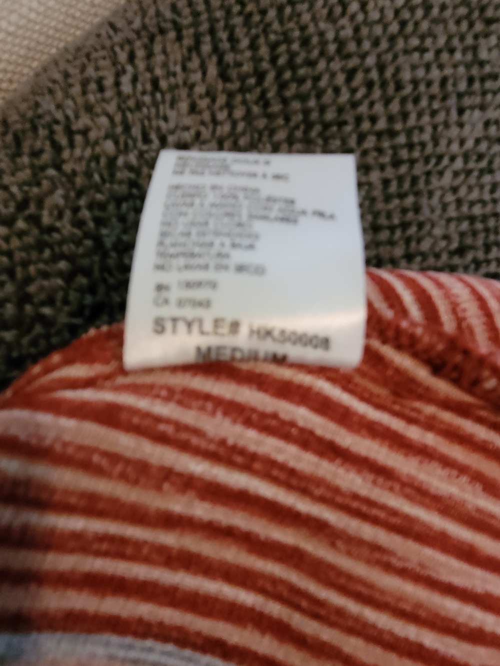 Striped Wrap Maxi Skirt in Rust, White And Blue. - Picture 2 of 10